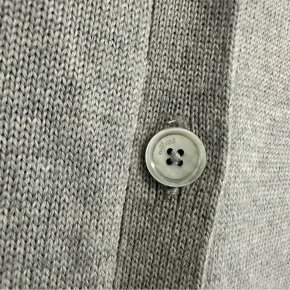 Wilfred Aritzia Merino Wool Grey Utopia Knit Button Front Dress Small - Picture 7 of 11